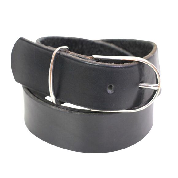 Banana Republic BLACK REAL LEATHER 1 1/2"Wd CASUAL DRESS WOMEN'S BELT Sz S (G86 - Picture 2 of 15